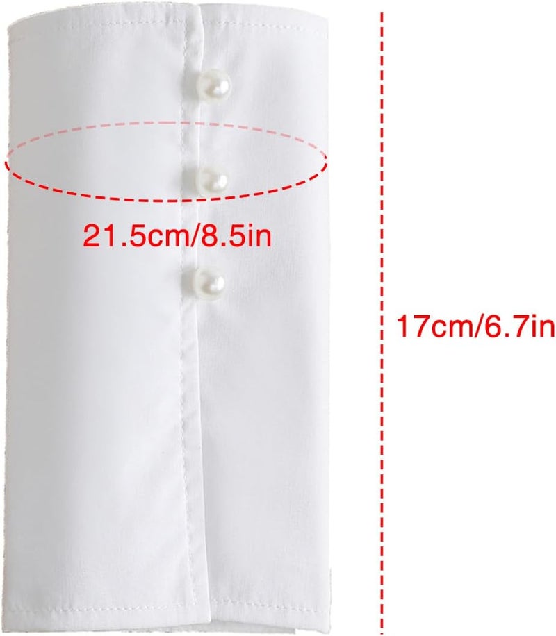 Eforcase Women False Sleeves Wrist Cuffs Detachable Sleeve Cuffs False Sleeves for Sweater Blouse Shirt Fake Sleeve Cuffs - Image 5
